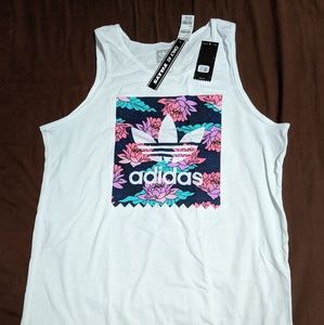 Adidas lotus floral tank top